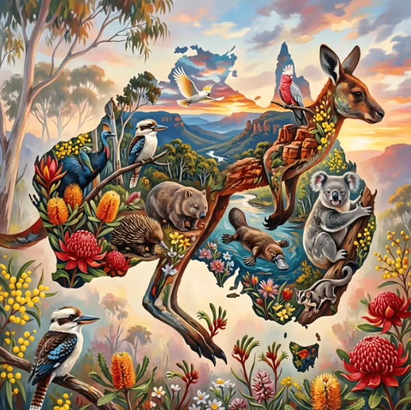 Diamond Painting Australien Wildtiere